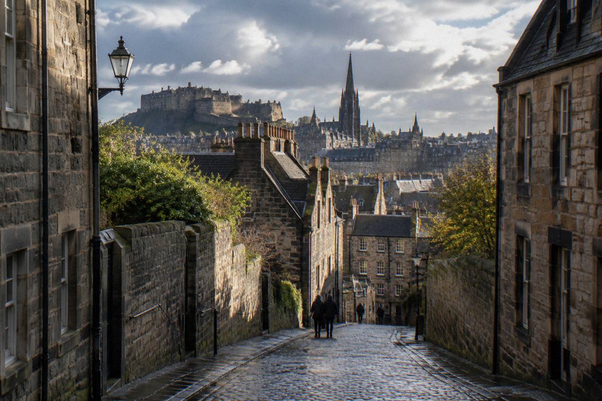 A close off the Royal Mile in the Old Town
